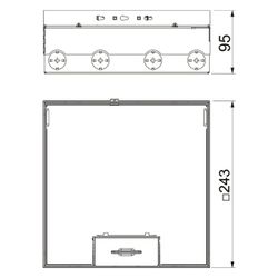 OBO Bettermann Bodentank UDHOME9 2V, 246x243mm, Edelstahl, A2 1.4301... OBO-7427324 4012195916789 (Abb. 1)