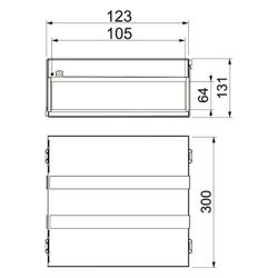 OBO Bettermann Brandschutzbox PYROPLUG MagicBox PMB 610-4, 131x123x300mm, Edelstahl... OBO-7204000 4012196811984 (Abb. 1)