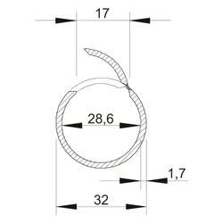 OBO Bettermann Quick-Pipe 2953 M32, M32 x 2000mm, PVC, Lichtgrau RAL7035... OBO-2153939 4012195025153 (Abb. 1)