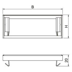 OBO Bettermann Endstück PYROLINE Rapid PLM EP 0410 FS, 105x20x41mm, Stahl, bandverzinkt... OBO-7218086 4012197310202 (Abb. 1)