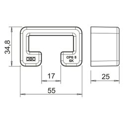 OBO Bettermann Schutzkappe MS5030, 34,8x55mm, Kunststoff, Orange... OBO-1124563 4012195785323 (Abb. 1)
