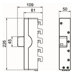 OBO Bettermann Kombiableiter MCF30-NAR-TT, 255V, 20kA, 1,5kV, Sammelschiene, 5096961... OBO-5096961 4012196585564 (Abb. 1)