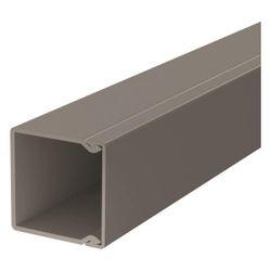 OBO Bettermann Wand- und Deckenkanal WDK40040GR, 40x40x2000mm, PVC, Grau... OBO-6025447 4012196028993 (Abb. 1)