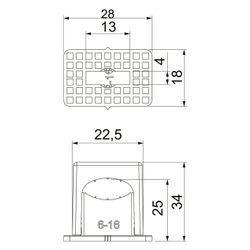 OBO Bettermann Druck-ISO-Schelle 3050 LGR, 6-16mm, Kunststoff, Lichtgrau... OBO-2101017 4012195195252 (Abb. 1)