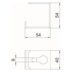 OBO Bettermann Installationsbügel BSKM-BD 0711, 70x110mm, Stahl, bandverzinkt... OBO-7216372 4012195917397 (Abb. 1)