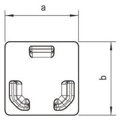 OBO Bettermann Endstück WDK HE15015RW, 15x15mm, PVC, Reinweiß... OBO-6193099 4012196797172 (Abb. 1)