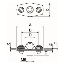 OBO Bettermann Abstandschelle ASG 732 8 G, 7-8mm, Stahl, galvanisch verzinkt... OBO-1362408 4012196599608 (Abb. 1)