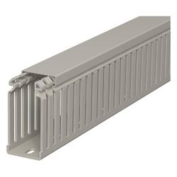OBO Bettermann Verdrahtungskanal LKV 75037, 75x37,5x2000mm, PVC, Steingrau... OBO-6178322 4012196010318 (Abb. 1)