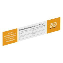 OBO Bettermann Kennzeichnungsschild KS-K DE, 43mm, PVC, Weiß... OBO-7214734 4012196591398 (Abb. 1)