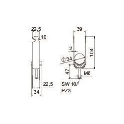 OBO Bettermann Bügelschelle 2056 BS-H2-K-34, 28-34mm, Stahl, feuerverzinkt... OBO-1186230 4012196847129 (Abb. 1)