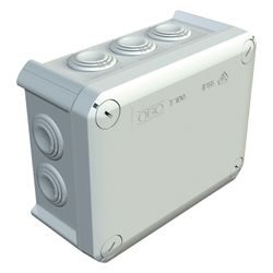 OBO Bettermann Kabelabzweigkasten T-Serie T 100 rechteckig, 10xM25 IP66, Kunststoff, Licht... OBO-2007077 4012195246794 (Abb. 1)
