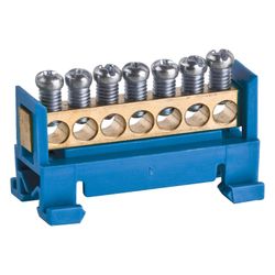OBO Bettermann Neutralleiterklemme 60/N 7, 1-polig, 7x16mm2, schrauben, 20x51mm, blau... OBO-2054000 4012195183198 (Abb. 1)