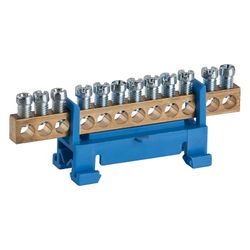 OBO Bettermann Neutralleiterklemme 60/N 12, 1-polig, 12x16mm2, 12 Anschlüsse, DIN-Schiene,... OBO-2054086 4012195183327 (Abb. 1)