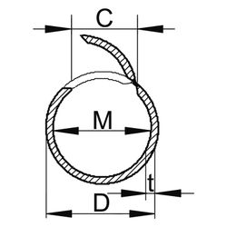 OBO Bettermann Quick-Pipe 2953 M32, M32 x 2000mm, PVC, Lichtgrau RAL7035... OBO-2153939 4012195025153 (Abb. 1)