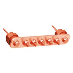 OBO Bettermann Potentialausgleichsschiene 1802/10CU, 10 Anschlüsse 408,5x40x5mm, Kupfer, K... OBO-5015842 4012195002260 (Abb. 1)