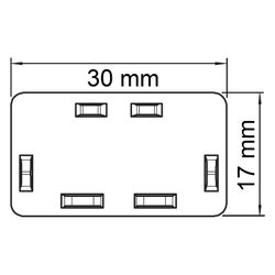 OBO Bettermann Endstück WDK HE 15030, 15x30mm, Kunststoff, Reinweiß... OBO-6193102 4012196203451 (Abb. 1)