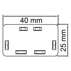 OBO Bettermann Endstück WDK/HE 25040, 25x40mm, Kunststoff, Reinweiß... OBO-6193153 4012196797356 (Abb. 1)