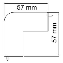 OBO Bettermann Außeneckhaube WDK/HA 30030, 30x30mm, Kunststoff, Lichtgrau... OBO-6182488  (Abb. 1)