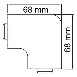 OBO Bettermann Flachwinkelhaube WDK/HF 30045, 30x45mm, Lichtgrau... OBO-6183301  (Abb. 1)