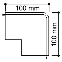 OBO Bettermann Außeneckhaube WDK HA 40060, 40x60mm, Kunststoff, Reinweiß... OBO-6192254 4012196795550 (Abb. 1)