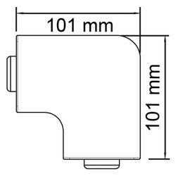 OBO Bettermann Flachwinkelhaube WDK/HF 40060, 40x60mm, Lichtgrau... OBO-6183344 4012196673698 (Abb. 1)