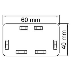 OBO Bettermann Endstück WDK/HE 40060, 40x60mm, Kunststoff, Lichtgrau... OBO-6183735 4012196674350 (Abb. 1)