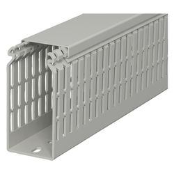 OBO Bettermann Verdrahtungskanal LKV/N 10075, 100x75x2000mm, PVC, Steingrau... OBO-6178439 4012196014156 (Abb. 1)