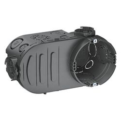 OBO Bettermann Unterputz-Elektronikdose UE 66, 148x76x66mm, Kunststoff, Schwarz... OBO-2003726 4012196856565 (Abb. 1)