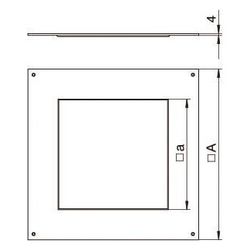 OBO Bettermann Montagedeckel DUG 350-3 9, 383x383x4mm, Stahl, FS... OBO-7400513 4012195431435 (Abb. 1)