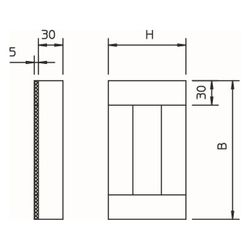 OBO Bettermann Endstück BSK-E090506, 95x120mm, Glasfaser-Leichtbeton, Grau... OBO-7215250 4012195430360 (Abb. 1)