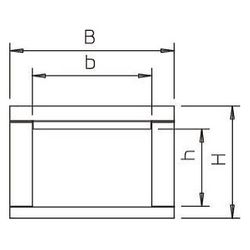 OBO Bettermann Brandschutzkanal PYROLINE Con D BSK 091026, 105x260mm, 1000mm, Glasfaser-Le... OBO-7215166 4012196025312 (Abb. 1)