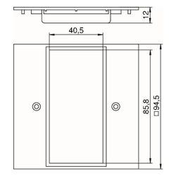 OBO Bettermann Abdeckplatte VH-P5, 95x95mm, 2-fach Modul 45, Polyamid, Rapsgelb, 6109836... OBO-6109836 4012195125280 (Abb. 1)