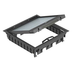 OBO Bettermann Geräteeinsatz GES9-3B U 9011, 264x264mm, Kunststoff, Schwarz... OBO-7405079 4012196460502 (Abb. 1)