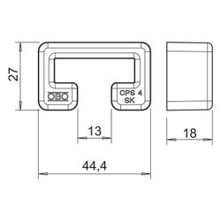 OBO Bettermann Endkappe MS4022, 27x44,4mm, Kunststoff, Orange... OBO-1124555 4012195785316 (Abb. 1)