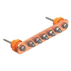 OBO Bettermann Potentialausgleichsschiene 1802/10CU, 10 Anschlüsse 408,5x40x5mm, Kupfer, K... OBO-5015842 4012195002260 (Abb. 1)