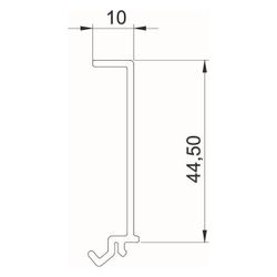 OBO Bettermann Trennwand GKH-TW70, 70x2000mm, PC/ABS, Reinweiß... OBO-6114290 4012196451173 (Abb. 1)