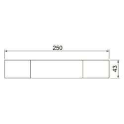 OBO Bettermann Kennzeichnungsschild KS-K DE, 43mm, PVC, Weiß... OBO-7214734 4012196591398 (Abb. 1)