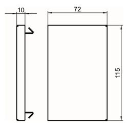 OBO Bettermann Endstück GS-E70110RW, 115x72mm, Stahl, Reinweiß RAL9010... OBO-6277070 4012195659228 (Abb. 1)