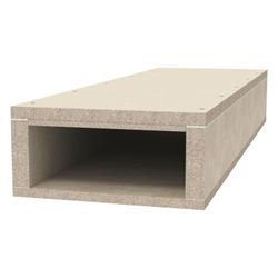 OBO Bettermann Brandschutzkanal PYROLINE Con D BSK 091026, 105x260mm, 1000mm, Glasfaser-Le... OBO-7215166 4012196025312 (Abb. 1)