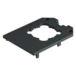 OBO Bettermann Abdeckplatte UT34 D1, 104x76x4mm, Polyamid, Schwarz... OBO-7408783 4012196435388 (Abb. 1)