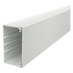 OBO Bettermann Wand- und Deckenkanal WDK 60110, 60x110x2000mm, PVC, Lichtgrau... OBO-6027121 4012196668113 (Abb. 1)