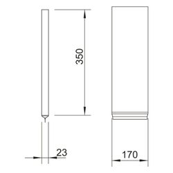 OBO Bettermann Kabel-Brandschutzkissen KBK-2, 350x170x23mm, Grau... OBO-7202725 4012196460878 (Abb. 1)