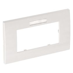 OBO Bettermann Abdeckrahmen Modul 45 AR45-BF2, 84x140x8,5mm, Kunststoff, Reinweiß... OBO-6119352 4012195888895 (Abb. 1)