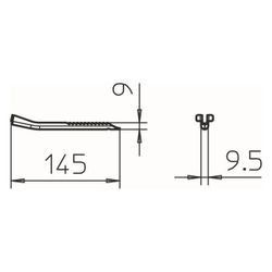 OBO Bettermann Riegel TPB R, 145x10mm, Stahl, Zink... OBO-6357536 4012195523680 (Abb. 1)