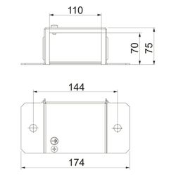 OBO Bettermann Endstück BSKM-VK 0711, 70x110mm, Stahl, bandverzinkt, 7216360... OBO-7216360 4012195917342 (Abb. 1)