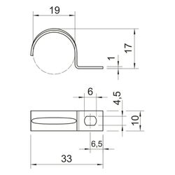 OBO Bettermann Befestigungsschelle 604 19mm, 19mm, Stahl, galvanisch verzinkt... OBO-1003194 4012195001515 (Abb. 1)