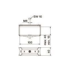 OBO Bettermann Bündelschelle 2056 B 40 FT, 40x100mm, Stahl, feuerverzinkt... OBO-1194046 4012195081197 (Abb. 1)