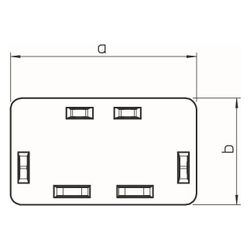 OBO Bettermann Endstück WDK HE20035RW, 20x35mm, Kunststoff, Reinweiß... OBO-6193137 4012196976768 (Abb. 1)