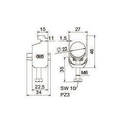 OBO Bettermann Bügelschelle 2056, 16-22mm, Stahl, Feuerverzinkt... OBO-1187214 4012196852789 (Abb. 1)