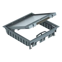 OBO Bettermann Geräteeinsatz GES9-3B U 7011, 264x264mm, Kunststoff, Grau... OBO-7405077 4012196460496 (Abb. 1)